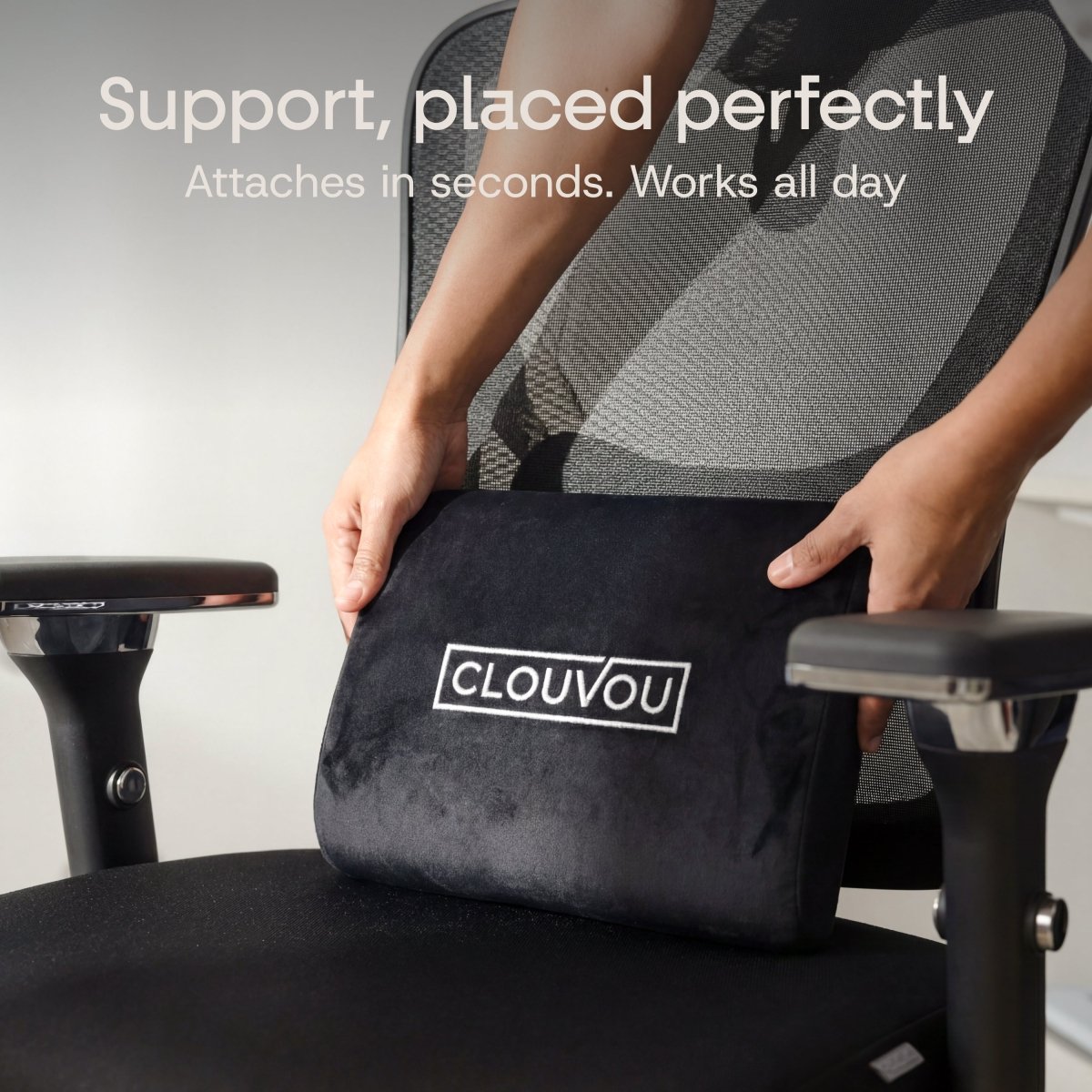 CleverSeat - Ergonomic Office chair - ClouvouChairs - US Black