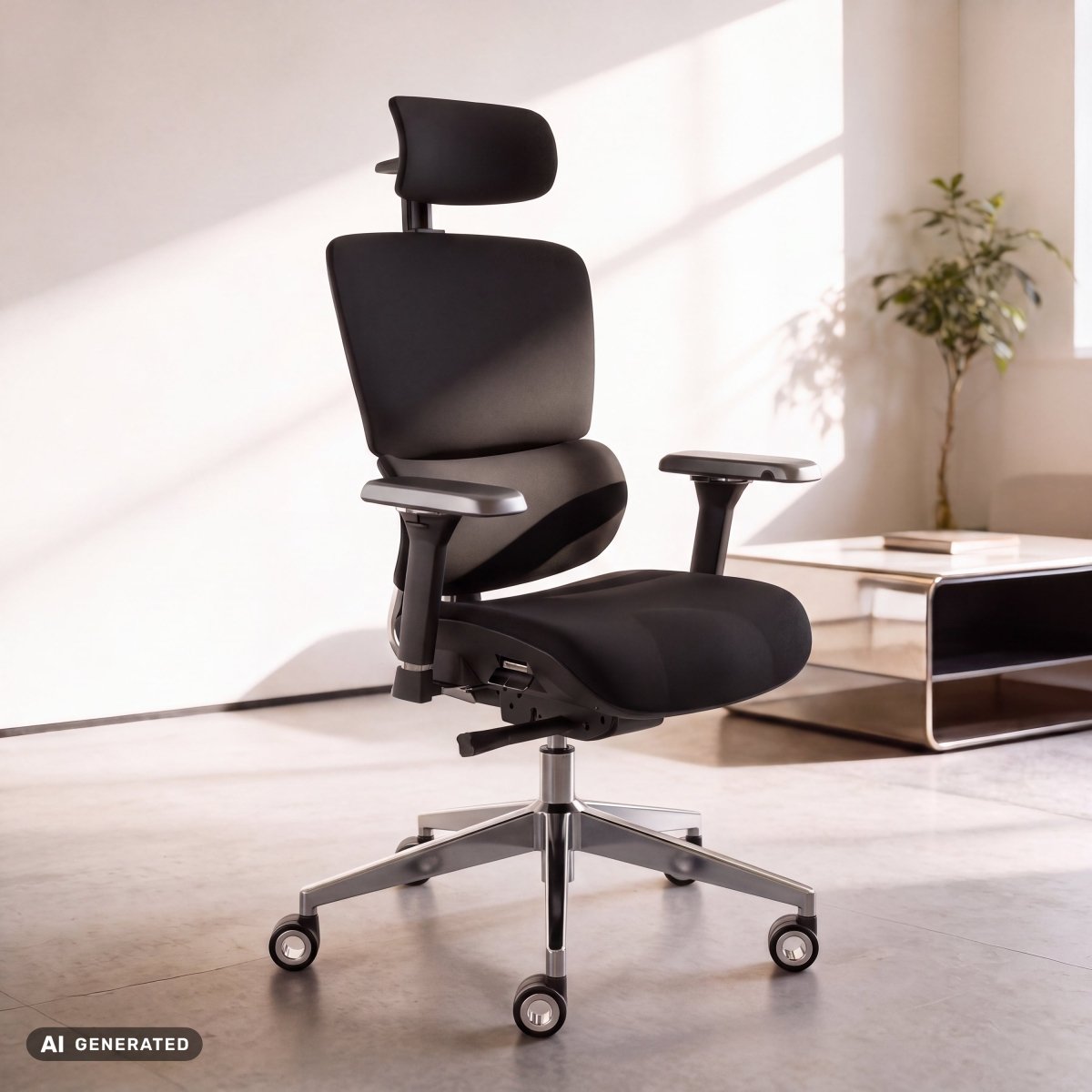 MasterSeat – Ergonomic Premium Office Chair - ClouvouChairs - US Black