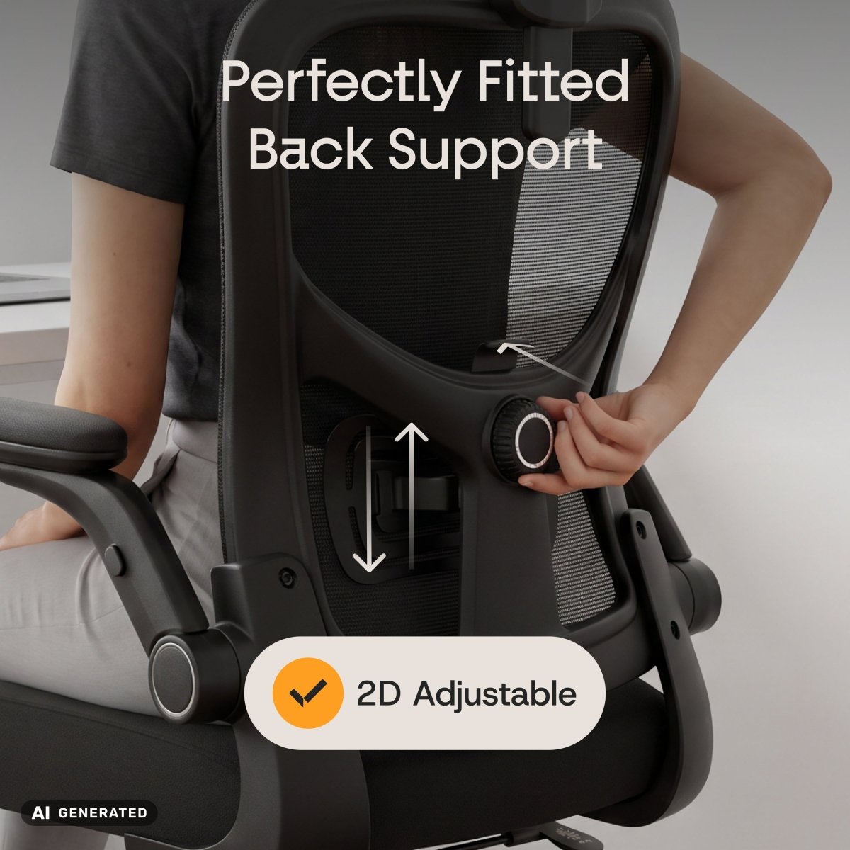SmartSeat – Ergonomic Office Chair - ClouvouChairs - US Black