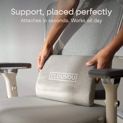 CleverSeat - Ergonomic Office chair - ClouvouChairs - US Cream/Gray