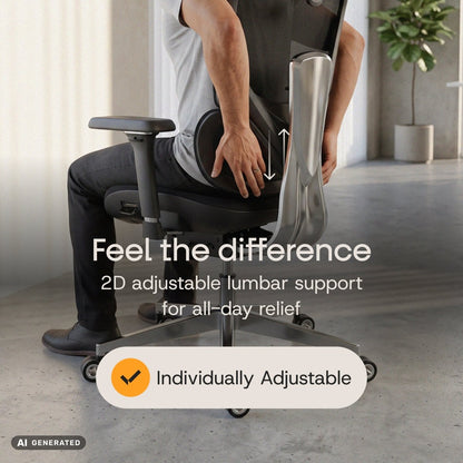 MasterSeat – Ergonomic Premium Office Chair - ClouvouChairs - US Black