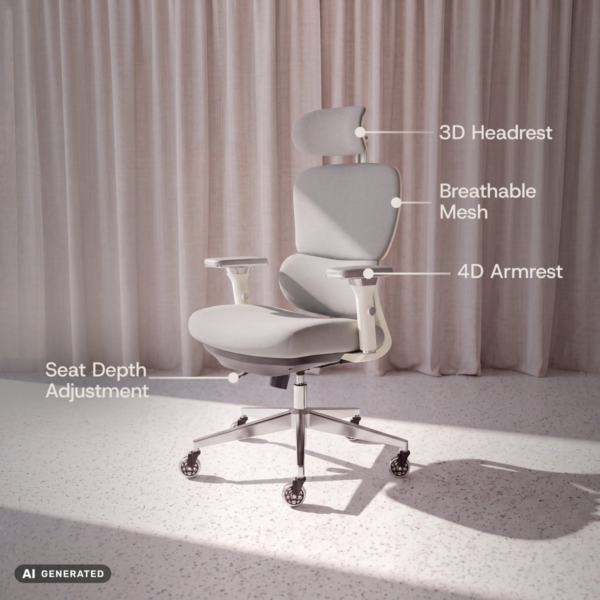 ProSeat – Ergonomic Office Chair - ClouvouChairs - US Black