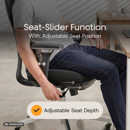 ProSeat – Ergonomic Office Chair - ClouvouChairs - US Cream/Gray
